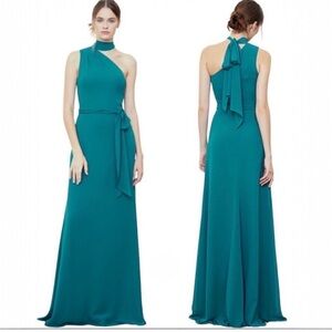 Amsale Women’s BRISA One Shoulder Scarf Maxi Evening Bridesmaid Dress GB096l